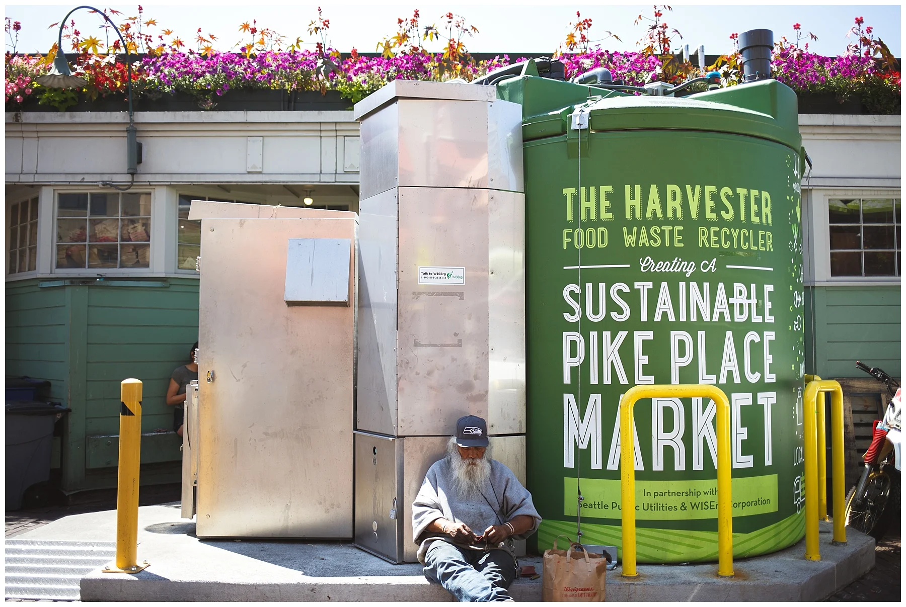 pike place, seattle, a little exploring, love the sustainable efforts