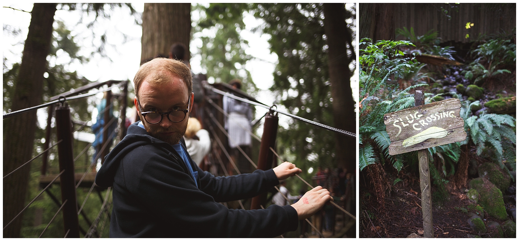 We went to visit Vancouver's rainforest at the Capilano Suspension Bridge park