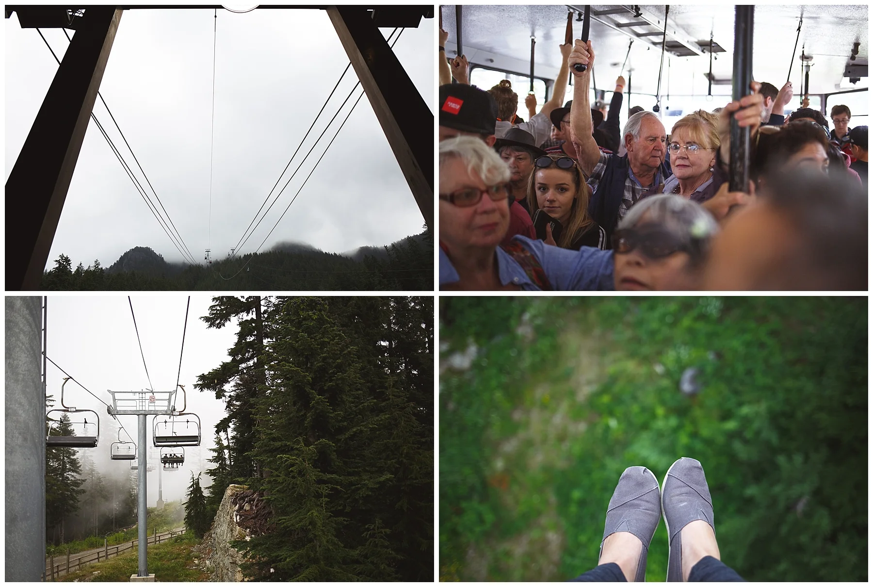 Rode to the top of the Vancouver rainforest on a ski lift