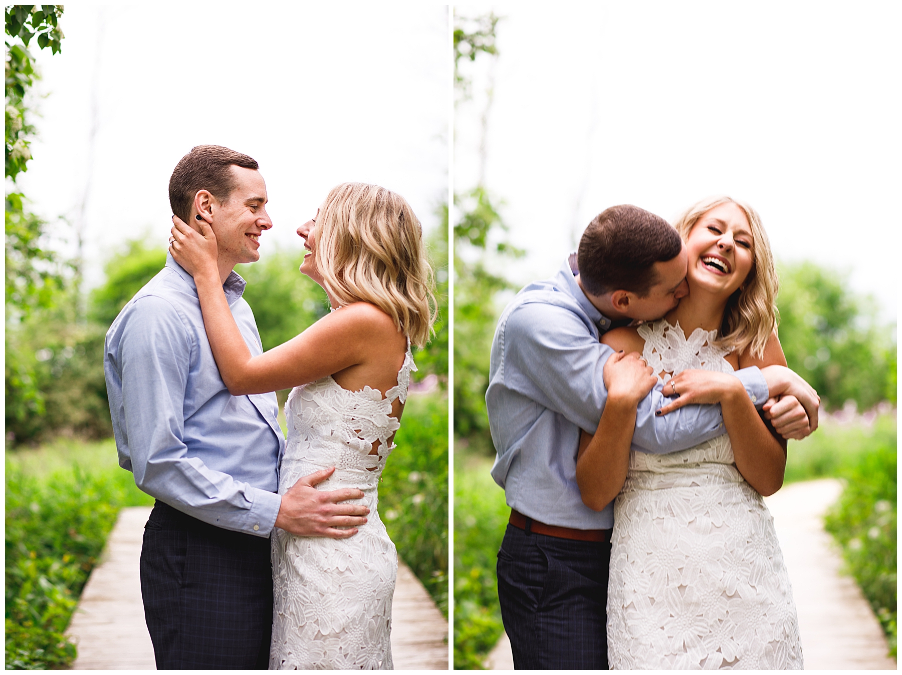  White dress engagement session in the park - Chelsea Matson Photography 