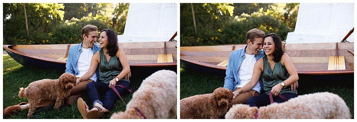 Leila + Jack | Deliciously Sun-Kissed Summer Evening Engagement Session | Milwaukee, WI