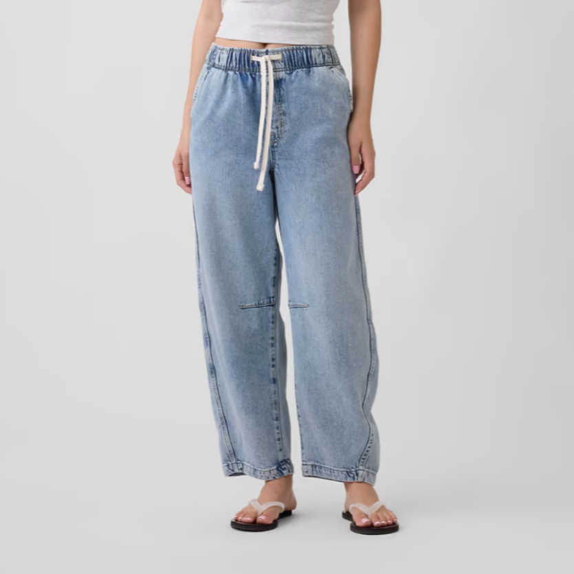gap pull on barrel pants