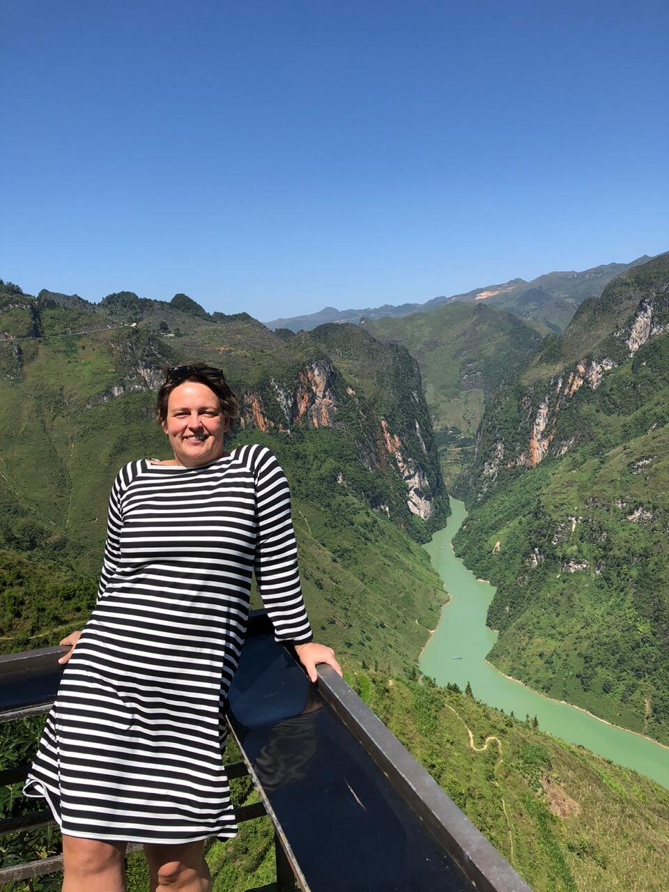 Kellee overlooking the river
