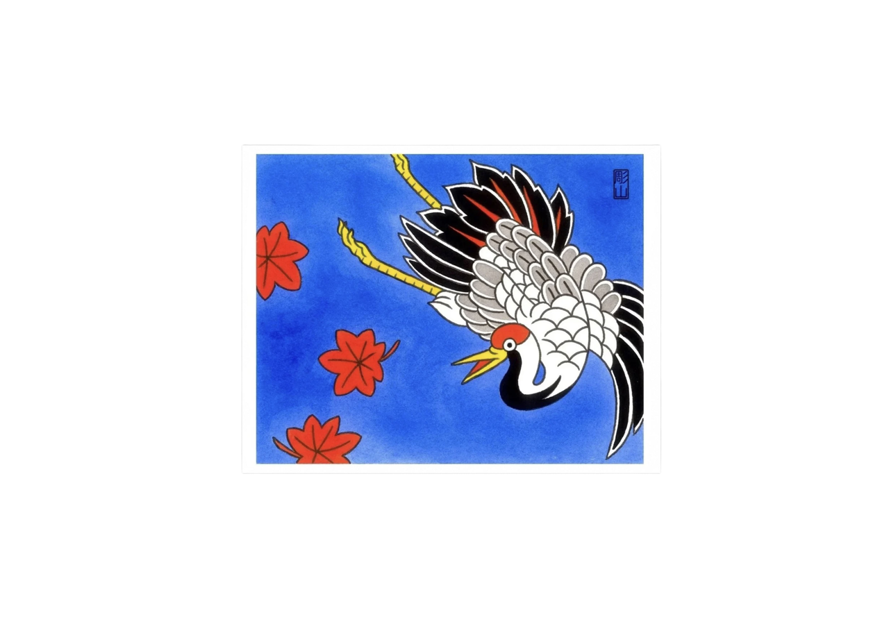 Crane & Maple Art Print