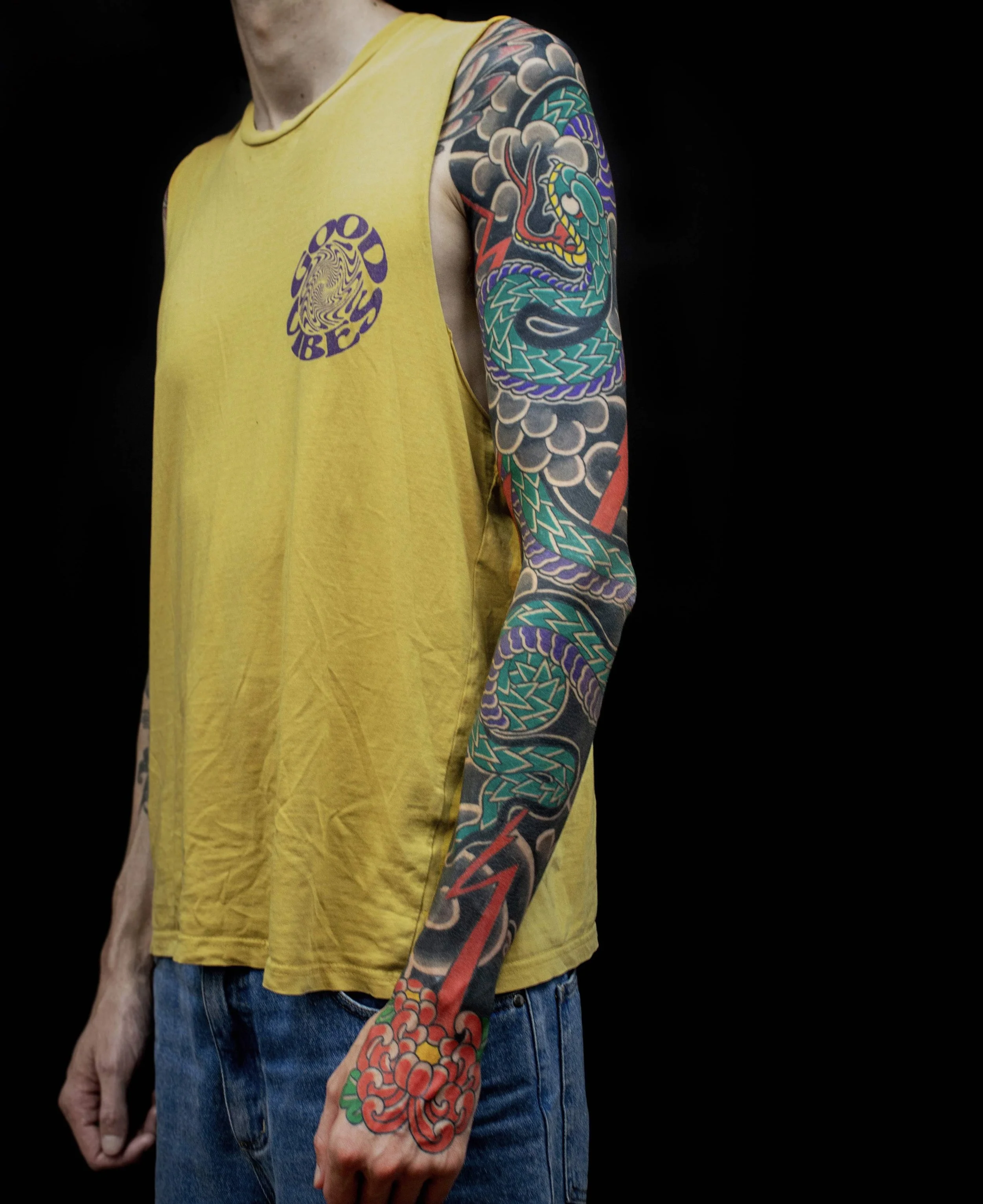 Snake and Lightning Full Sleeve