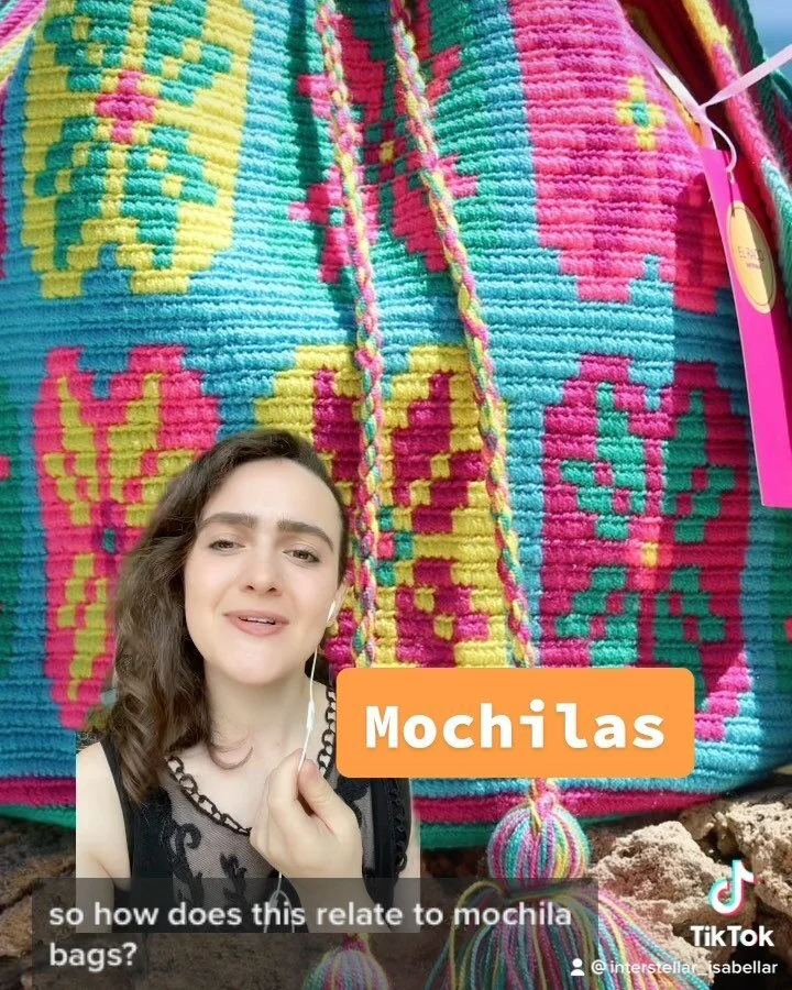 Let&rsquo;s talk Mochila bags! Check out @pulasu.co to shop bags made by Wayuu artisans! 
.
.
.
#bag #fashion #fashioninspo #mochila #mochilas #colombia #venezuela #indigenous #native #wayuu #wayuubags #textile #weave #weaving #artisan #art #artwork 