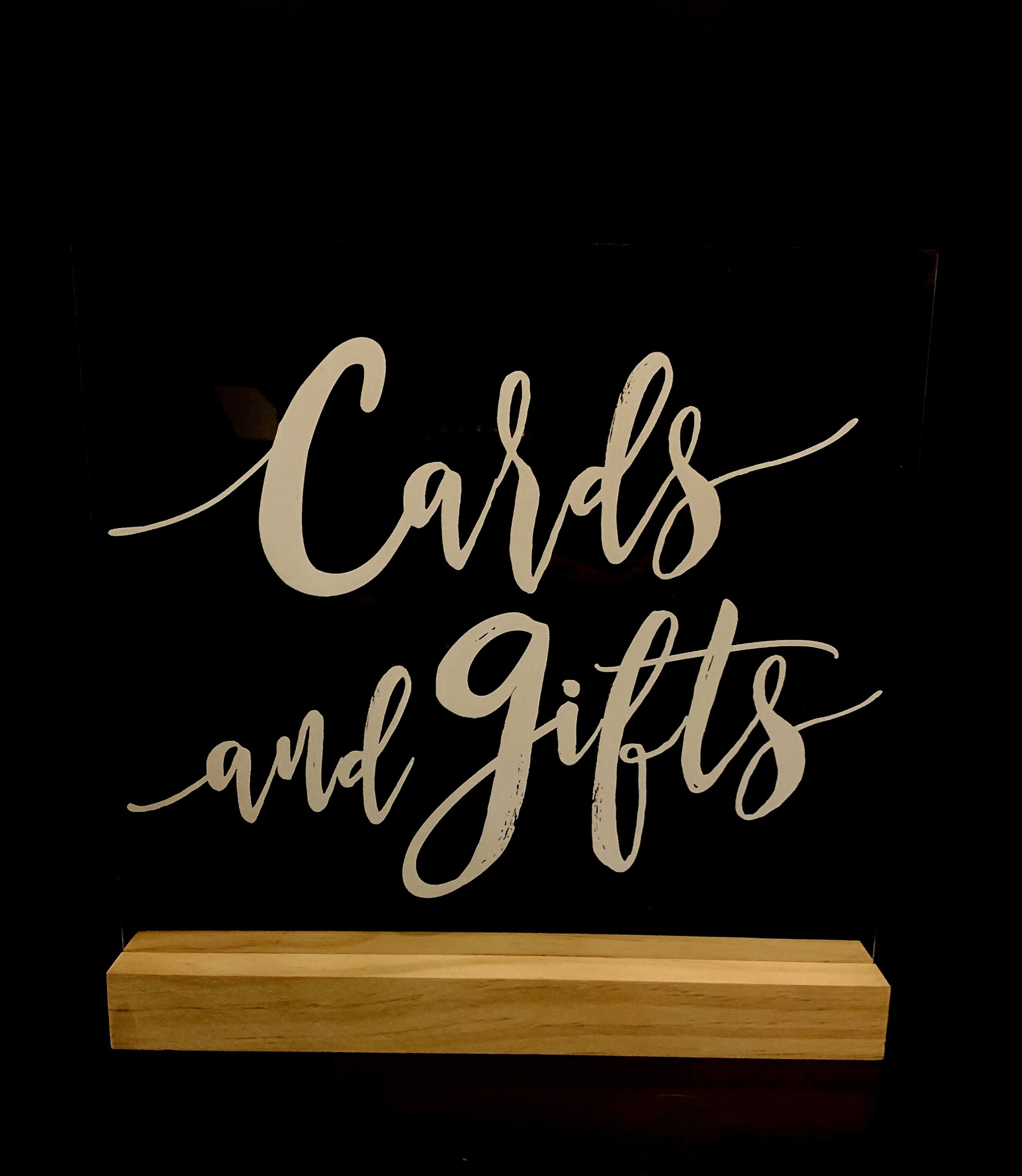 Cards and Gifts Clear Acrylic Sign.jpeg