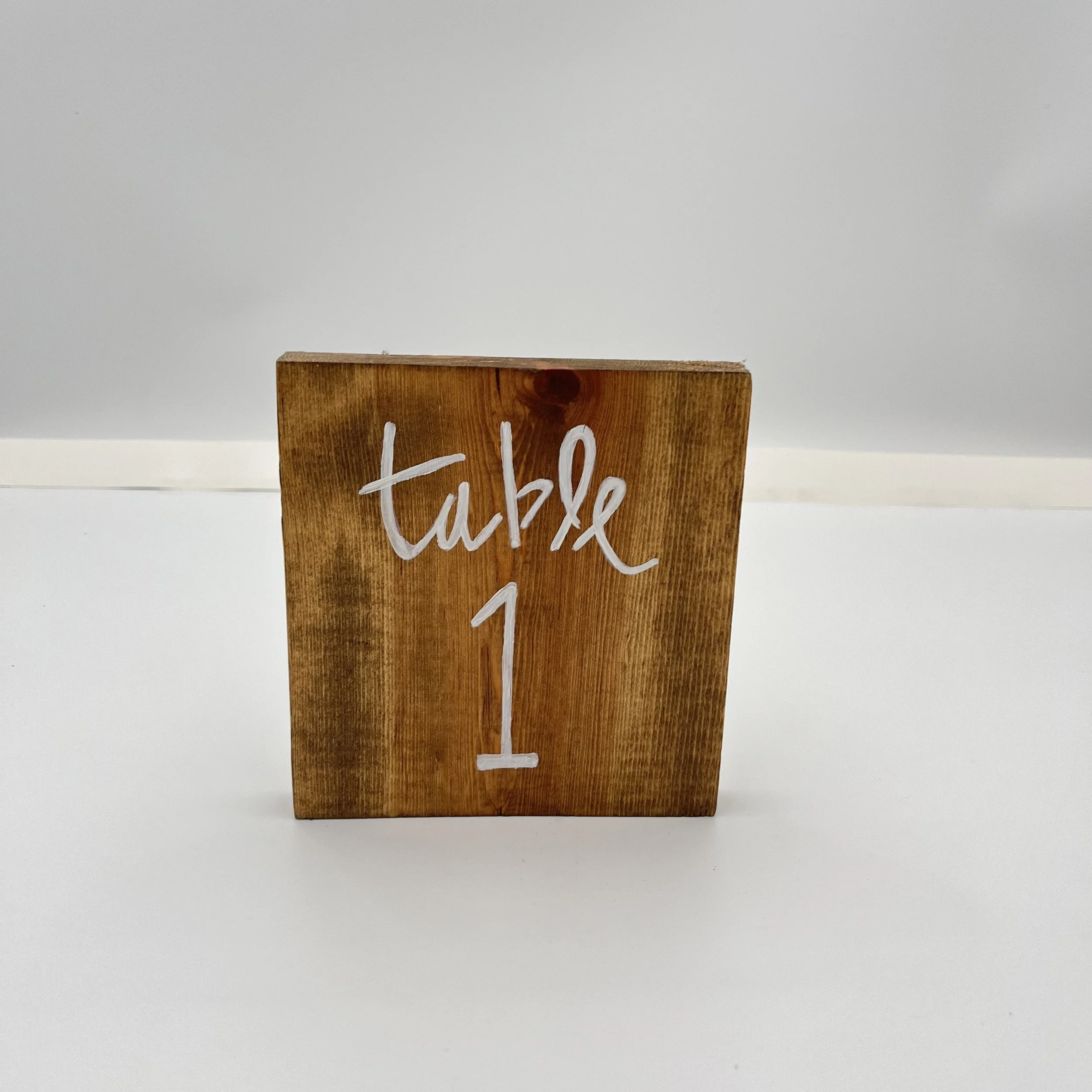 Wooden Table Numbers Q:32
