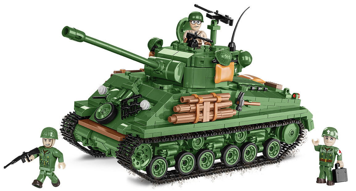 COBI M4A3E8 Sherman Easy Eight Tank: Set #2533 — buildCOBI.com Cobi  Building Sets