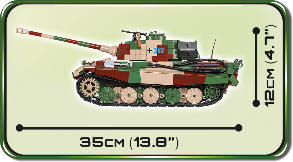 Cobi 2540 Panzerkampfwagen VI Ausf 1000 PCS HC WWII B Königstiger 