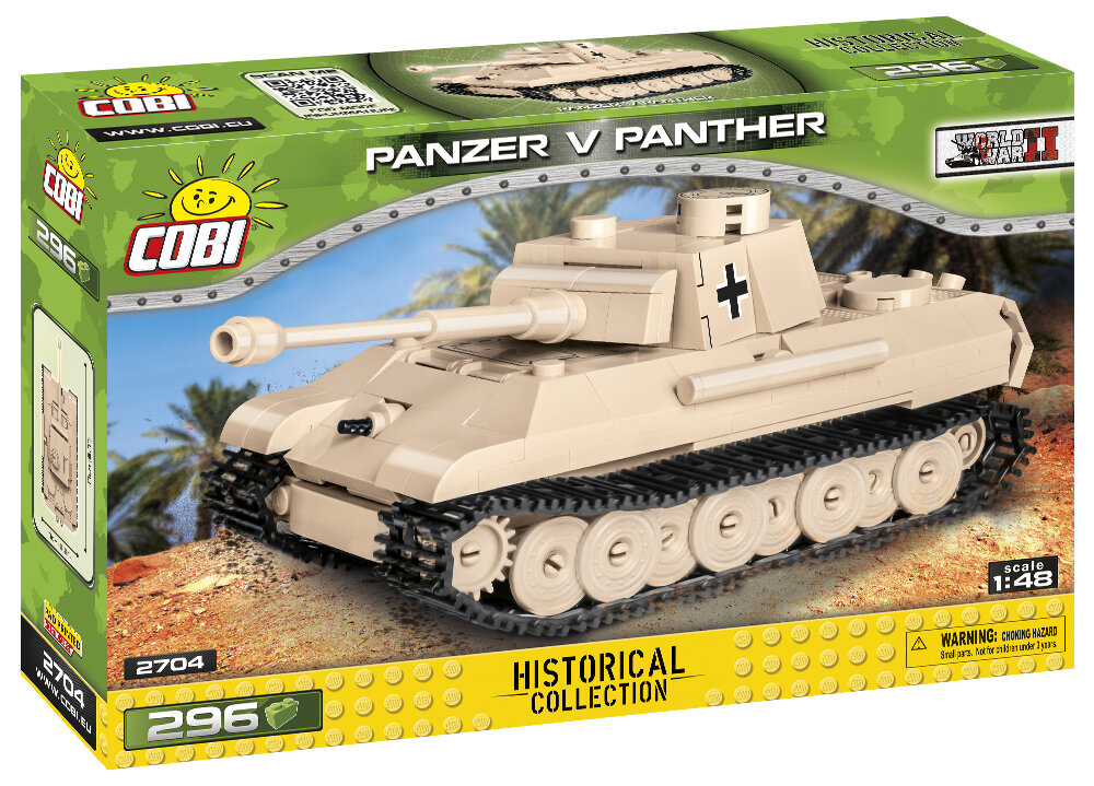 990PCS WW2 Military Panzerkampfwagen V Panther Tank Building Blocks Figure Model 