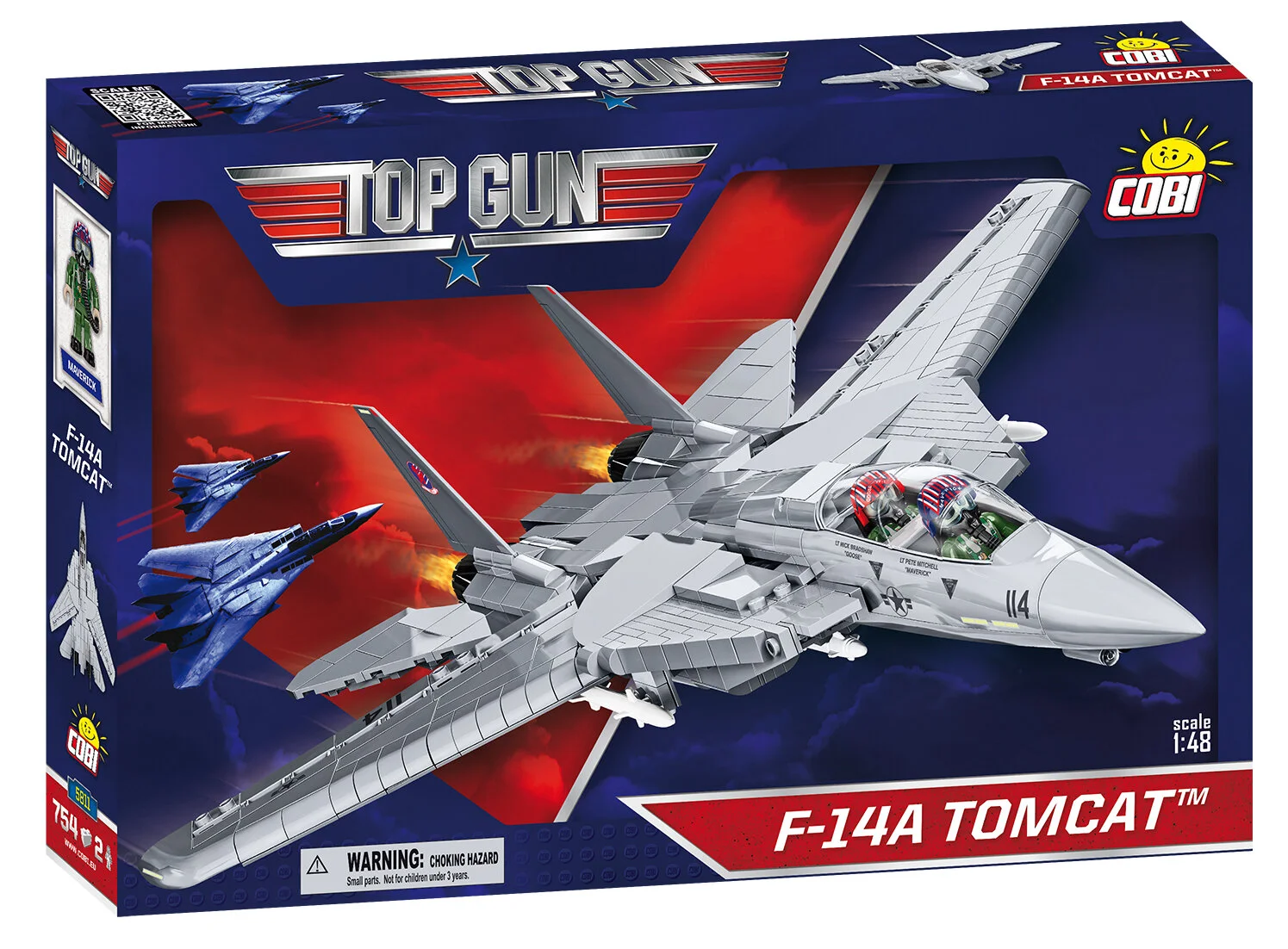 COBI Top Gun F14A Tomcat Fighter— Set 5811 COBI Planes COBI Sets