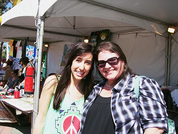 Christina-LeBlanc-with-Codi-Caraco-of-Frank-and-Derol-at-Bamboozle-2010.jpg