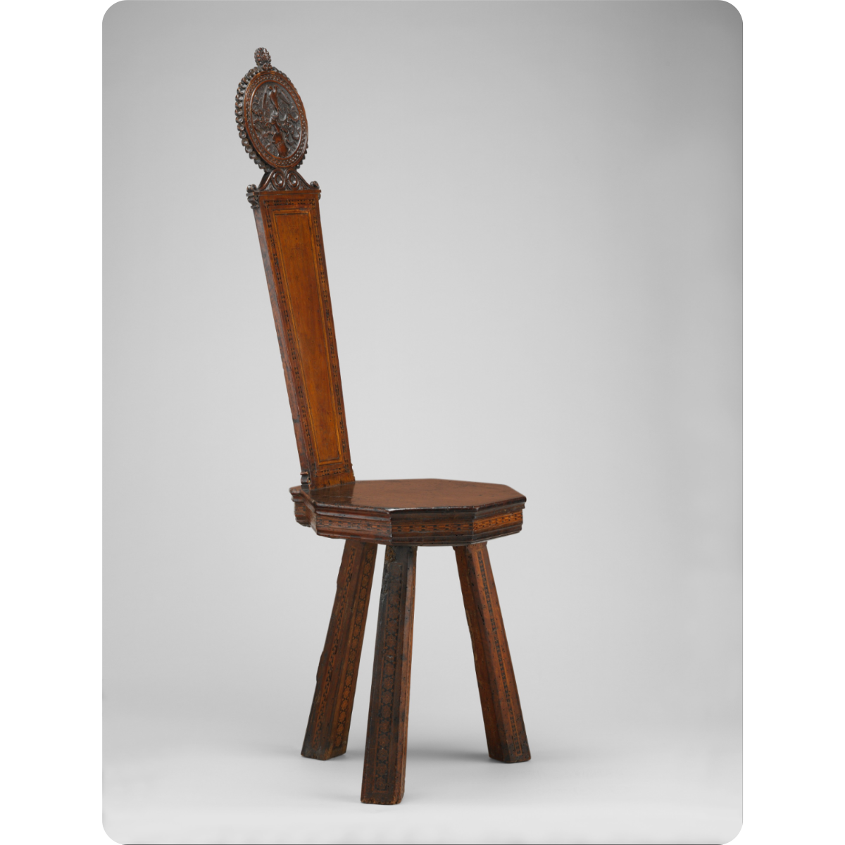Italian Tripod “Strozzi” Chair c. 1490