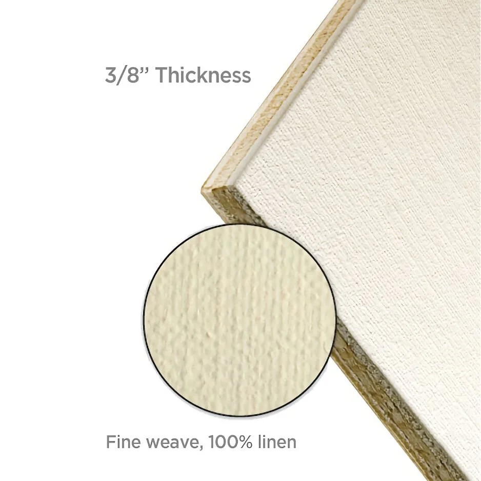 Raphael oil-primed linen canvas on panel