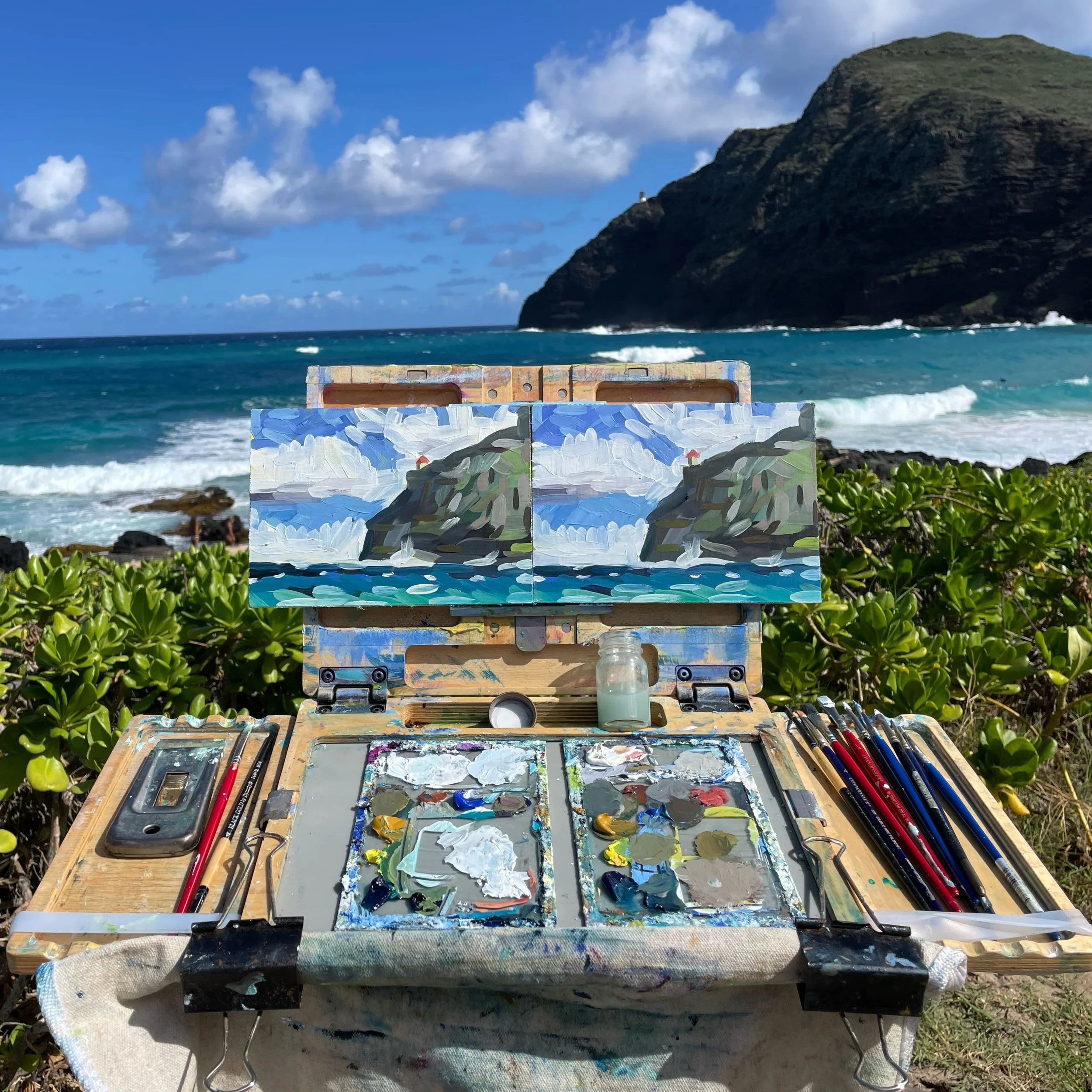 #7: Makapuu Light Diptych, 2022