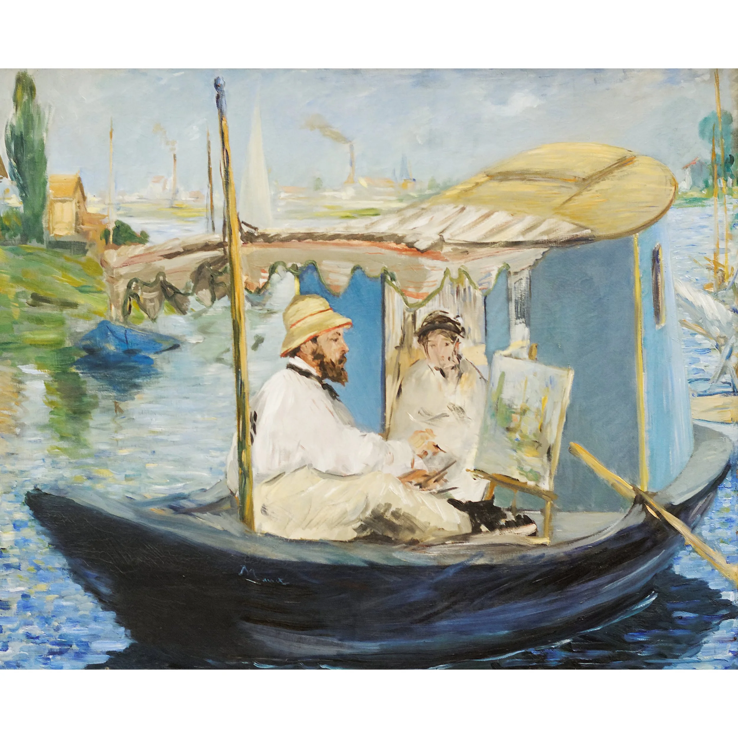 Monet’s studio en plein eau.