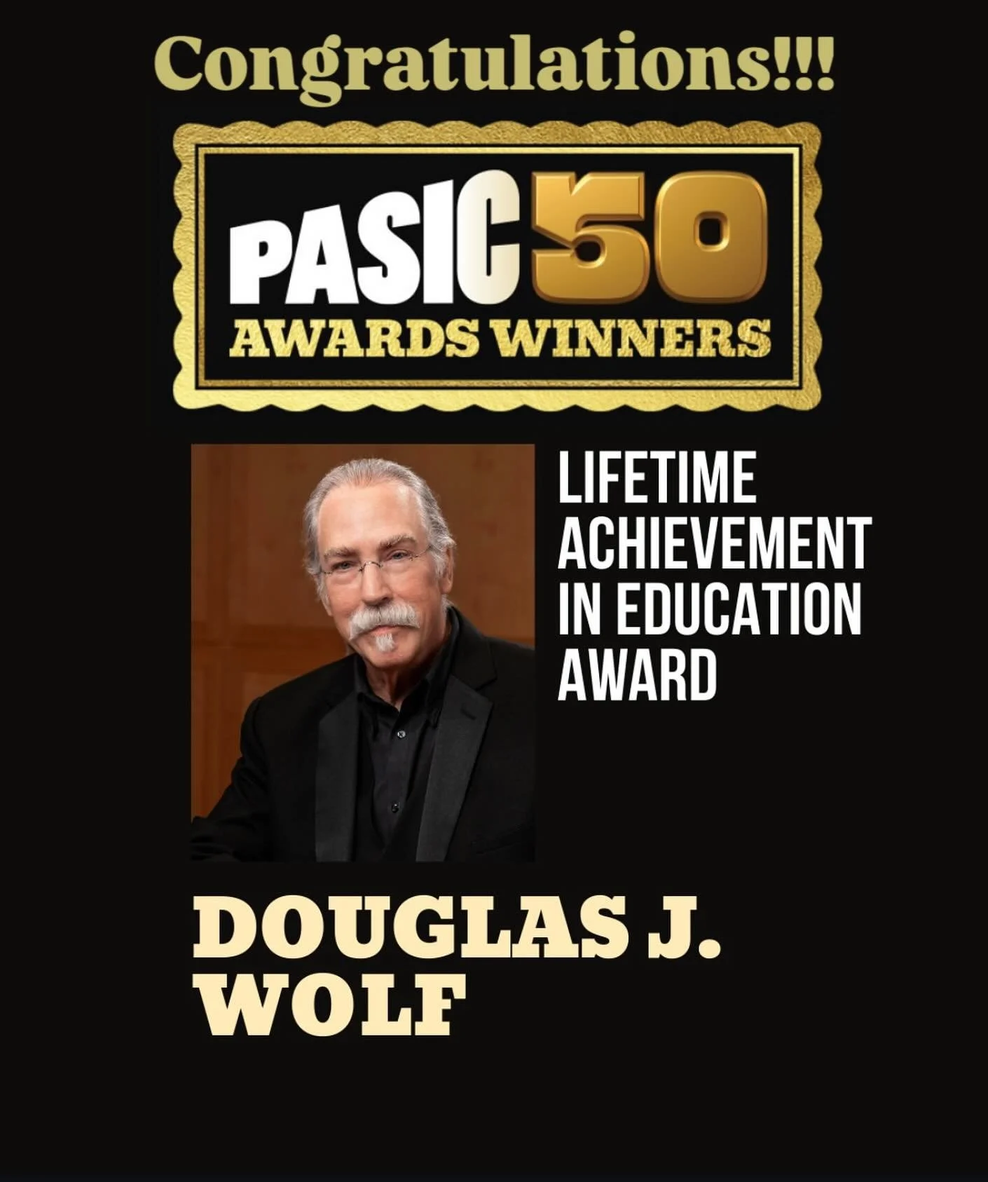 A massive congratulations to Doug Wolf, University of Utah Professor Emeritus and past Utah PAS Chapter President, on his Percussive Arts Society Lifetime Achievement in Education Award! 

After dedicating 42 years to teaching in Utah, Professor Wolf