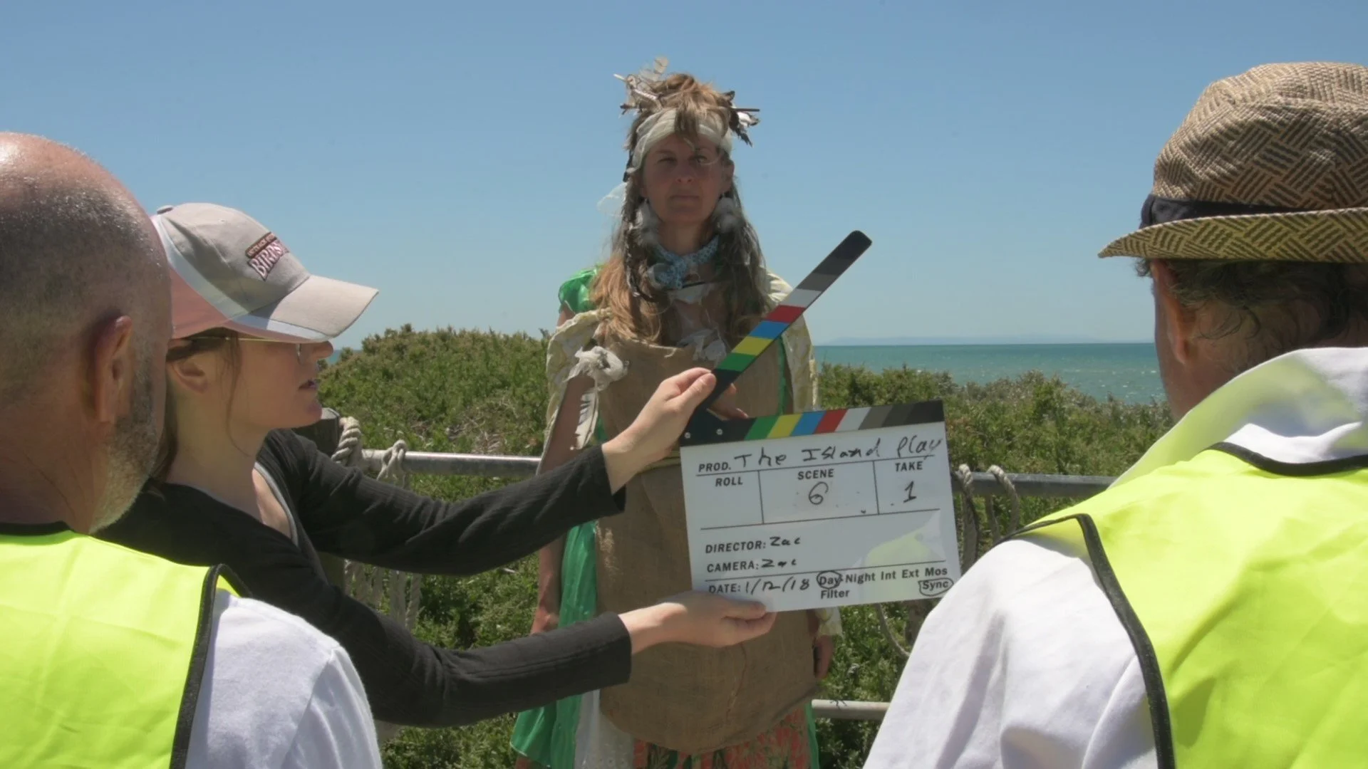 Scott Welsh. Island Play - filming on the South Channel Fort Island, 2018.