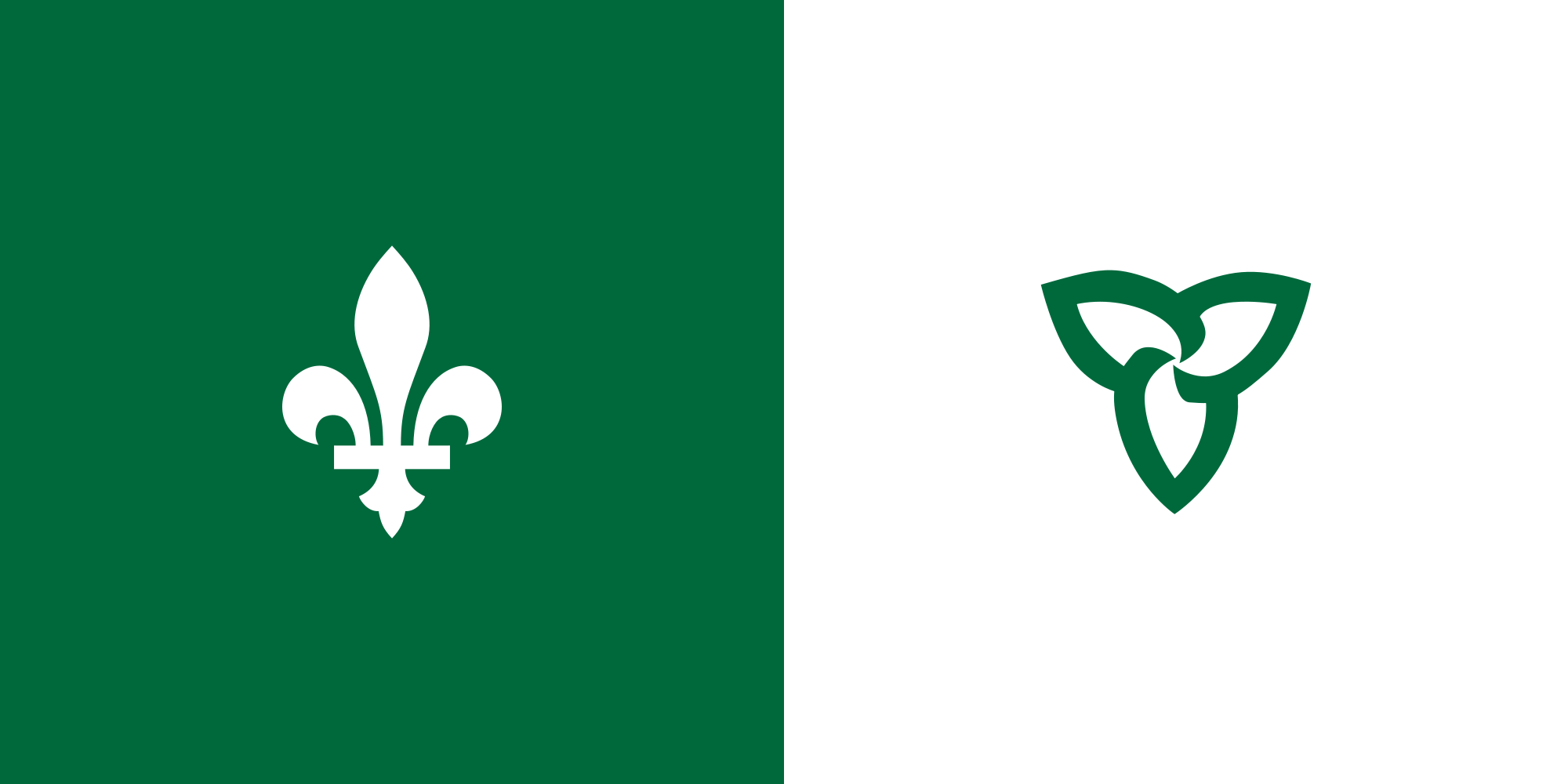 Franco-Ontarian flag (The Canadian Encyclopedia)