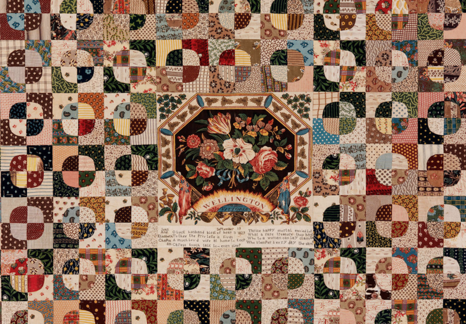 Patchwork Bed Cover 1829, Credit: Victoria and Albert Museum, London.
