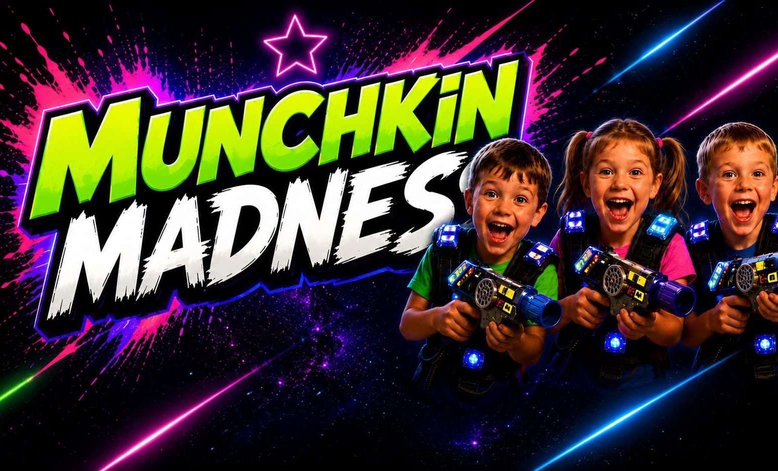 Munchkin Holiday Mayhem laser tag for younger players at Funzone Rockhampton