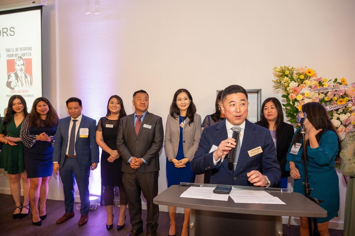 Our firm was honored to be a sponsor of the 18th annual OCKABA Installation dinner and 
we would like to congratulate @mimiahn79 for her recent installment as @oc_kaba President, to our principal attorney Jonathan Shin for being installed as OCKABA&r