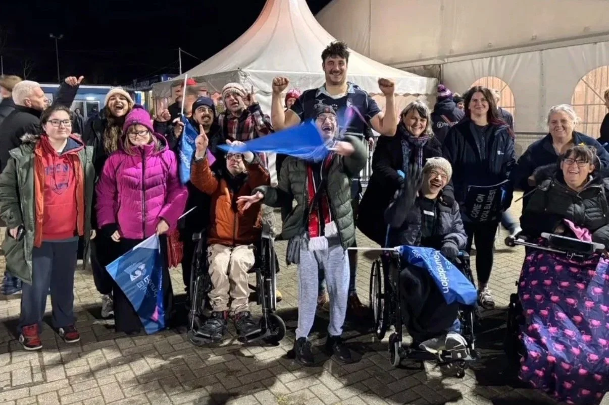 Living It Up visit Bedford Blues