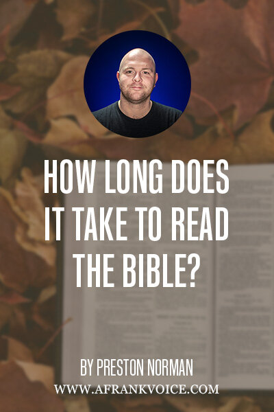 how long to read the bible On Page