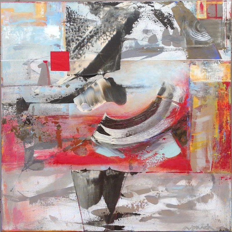  THE WAVE  -  Acrylic on canvas - 36” x  36”  