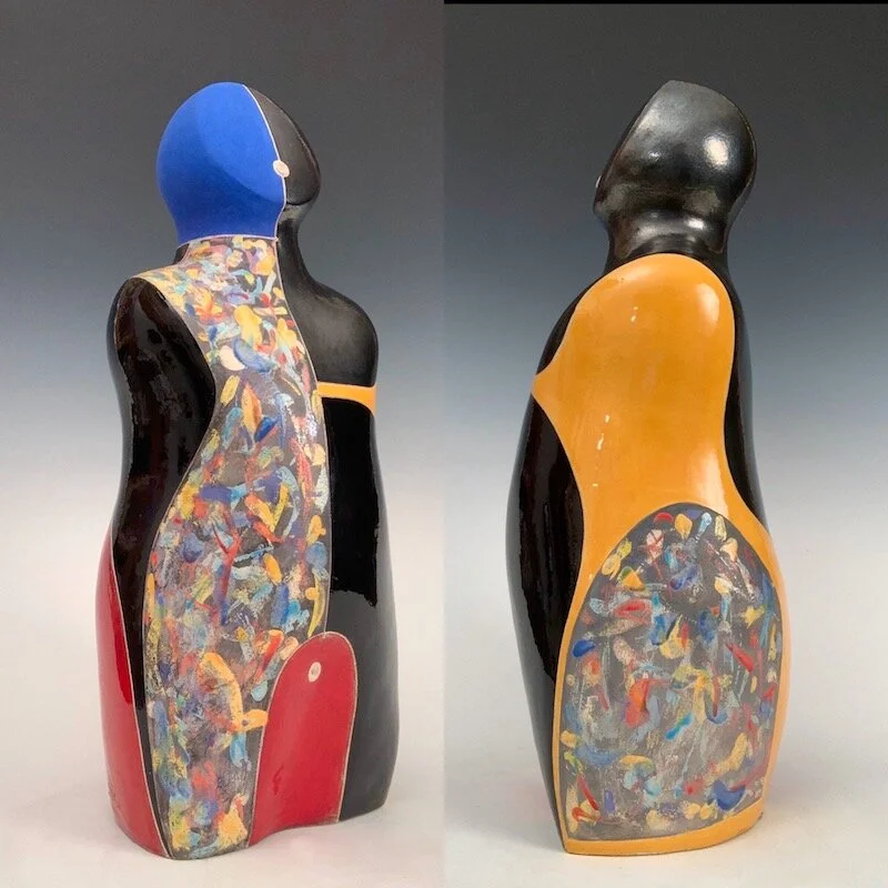  "The Shape of Color" - Ceramic with glazes - 20” x 8” x 8” 