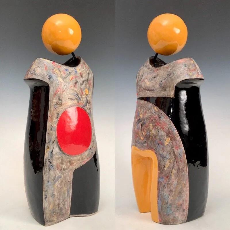  KIMIKO - Ceramic with glazes - 21” x 8” x 6”   