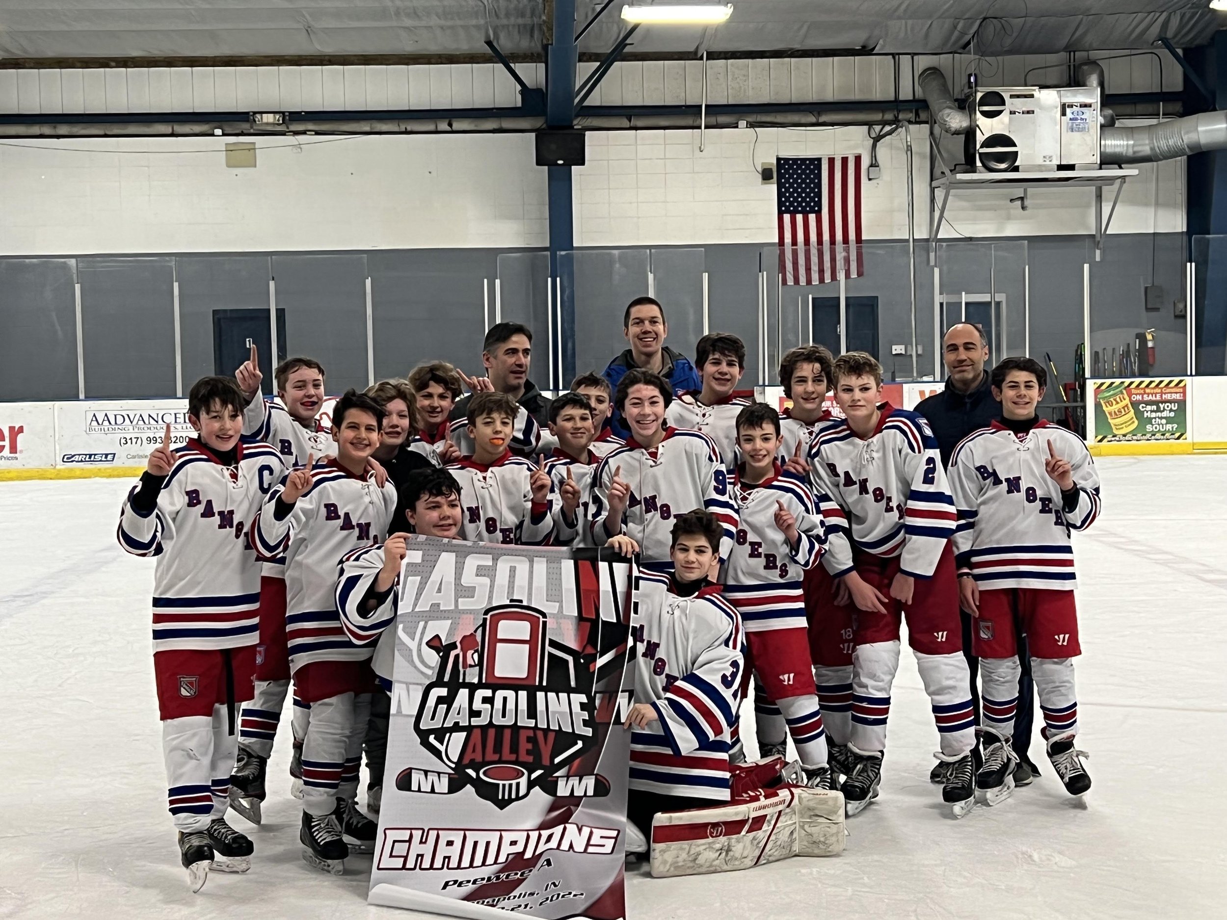  2008 Rangers White - 2022 Gasoline Alley Pee Wee A Champions 