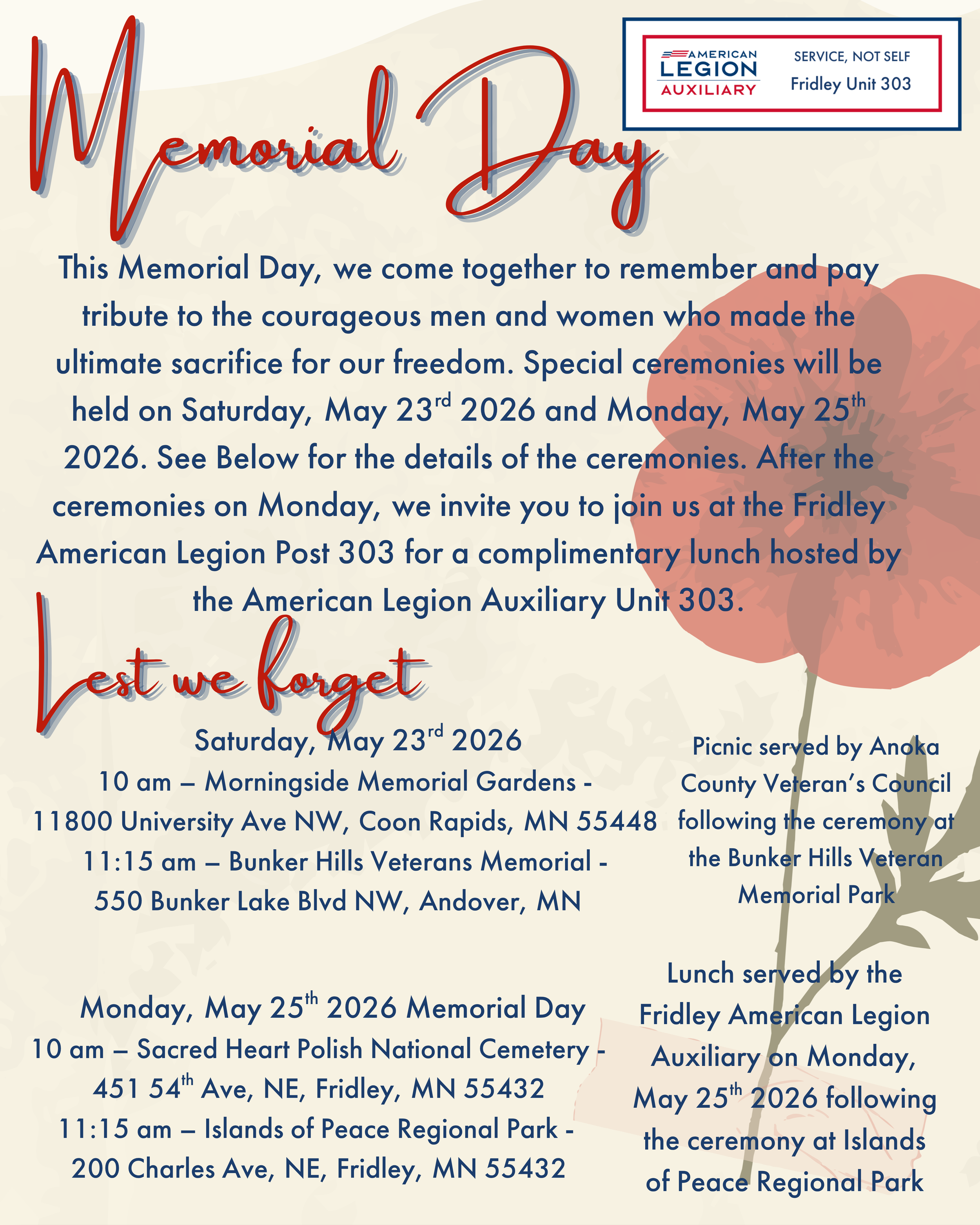 Memorial Day Ceremonies