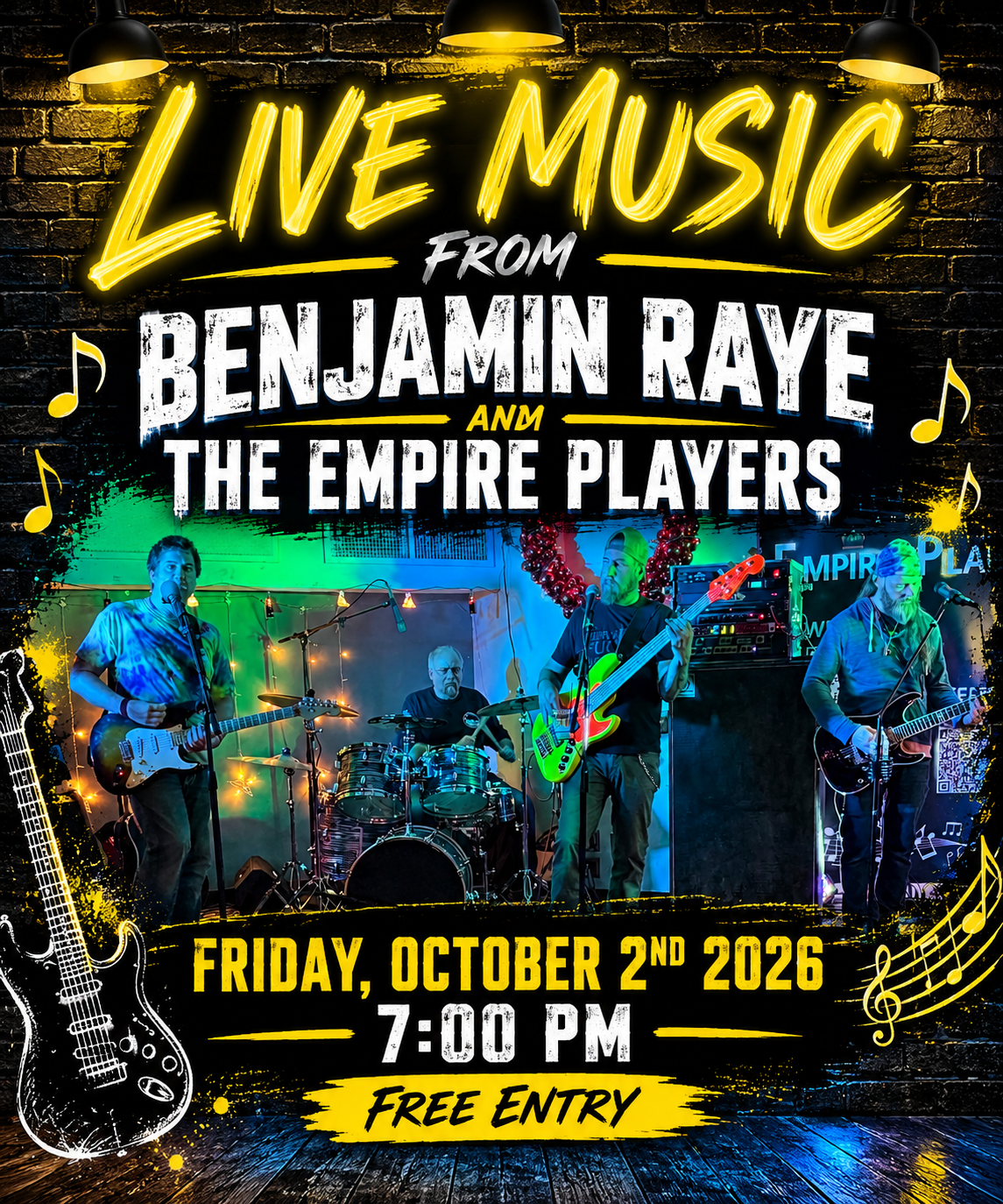 LIVE MUSIC!!! Benjamin Raye and the Empire Players