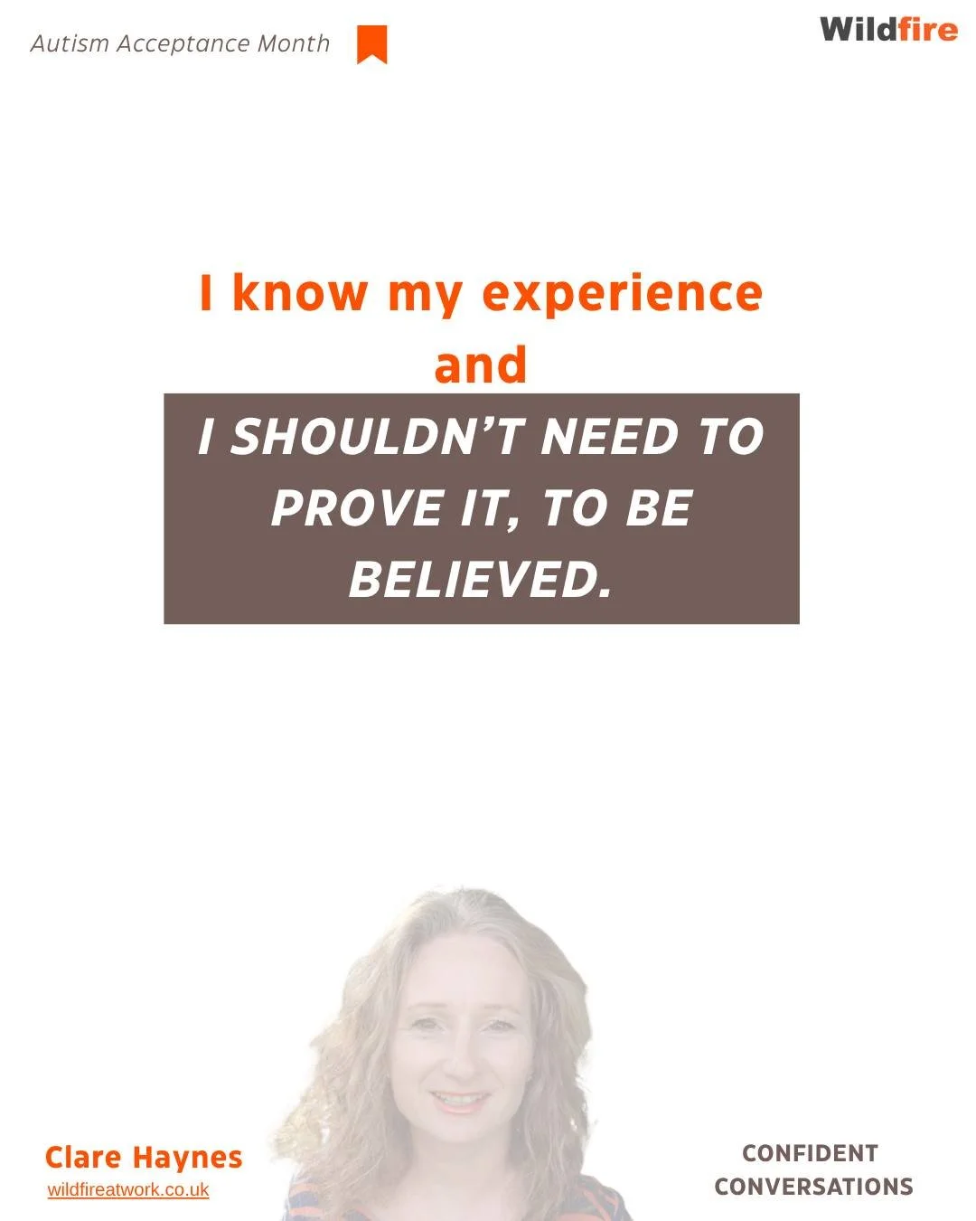 Speaking up when already struggling takes huge energy. Being overwhelmed is often an everyday thing if you're autistic.

April is Autism Acceptance Month.

The inner voice of autism:

&lsquo;I know my experience and I shouldn&rsquo;t need to prove it