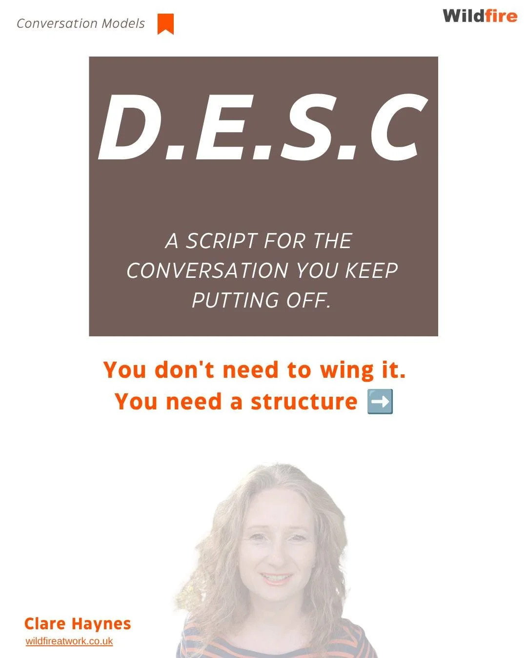 They make the same mistakes time and time again. You know they can be defensive and you're dreading what they&rsquo;ll say. 

But it&rsquo;s your job and you can&rsquo;t put it off any longer. 

The DESC is a long-standing model built to help right t