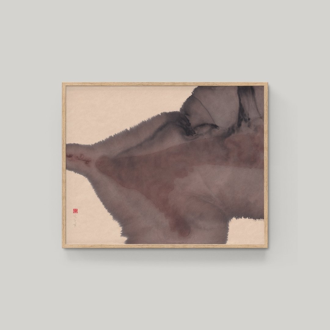 Contemplation N&deg;27 &ndash; Sumi ink and earth pigments on Awagami Kitakata &ndash; 50 x 40cm

&ndash; 
#informel #abstractart by #swissartist and #minimalist #thothadan