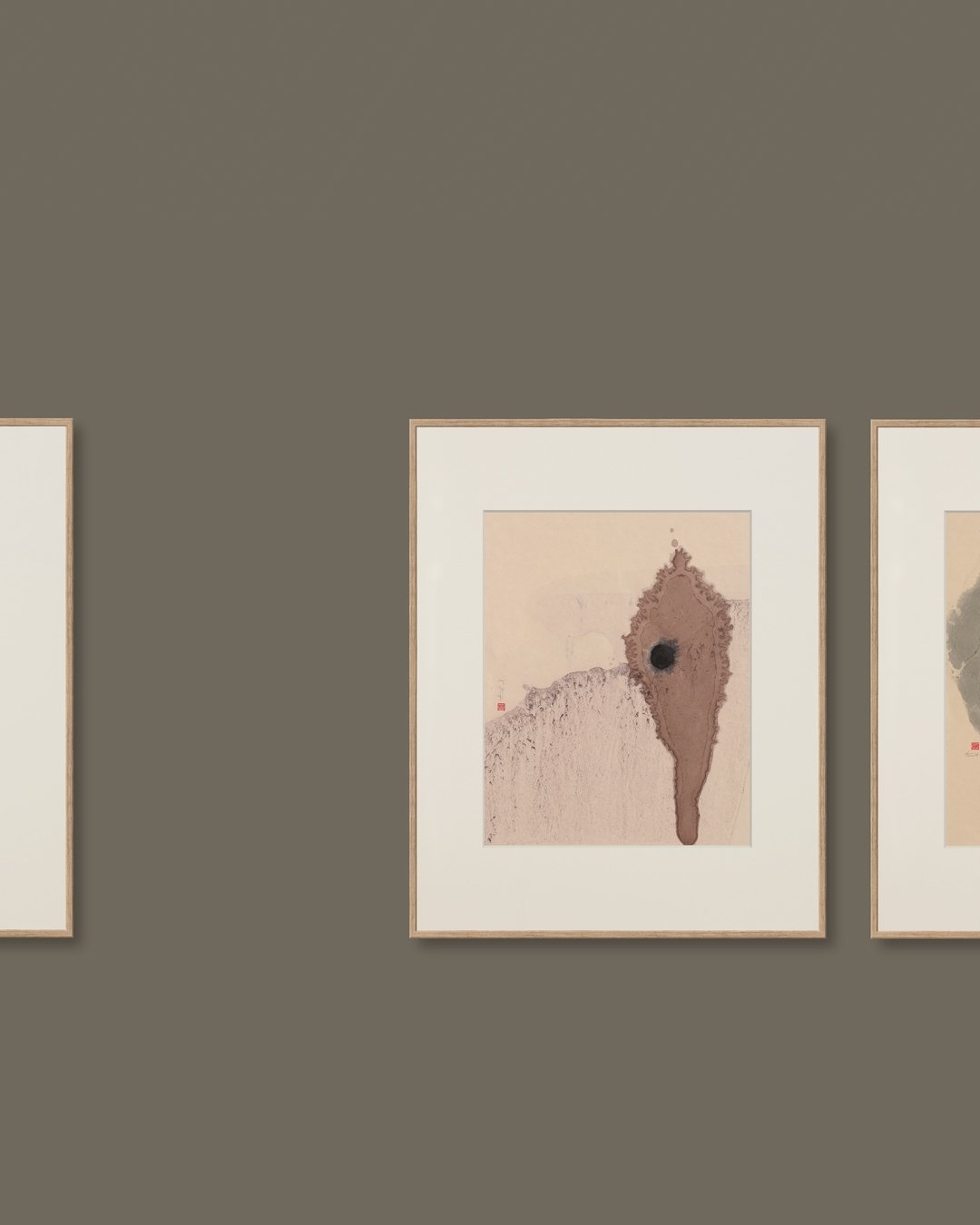 Contemplation N&deg;33 &ndash; Sumi ink, walnut ink and earth pigments on Awagami Kitakata &ndash; 40 x 50cm

&ndash;
#minimalart by #abstractartist #thothadan
