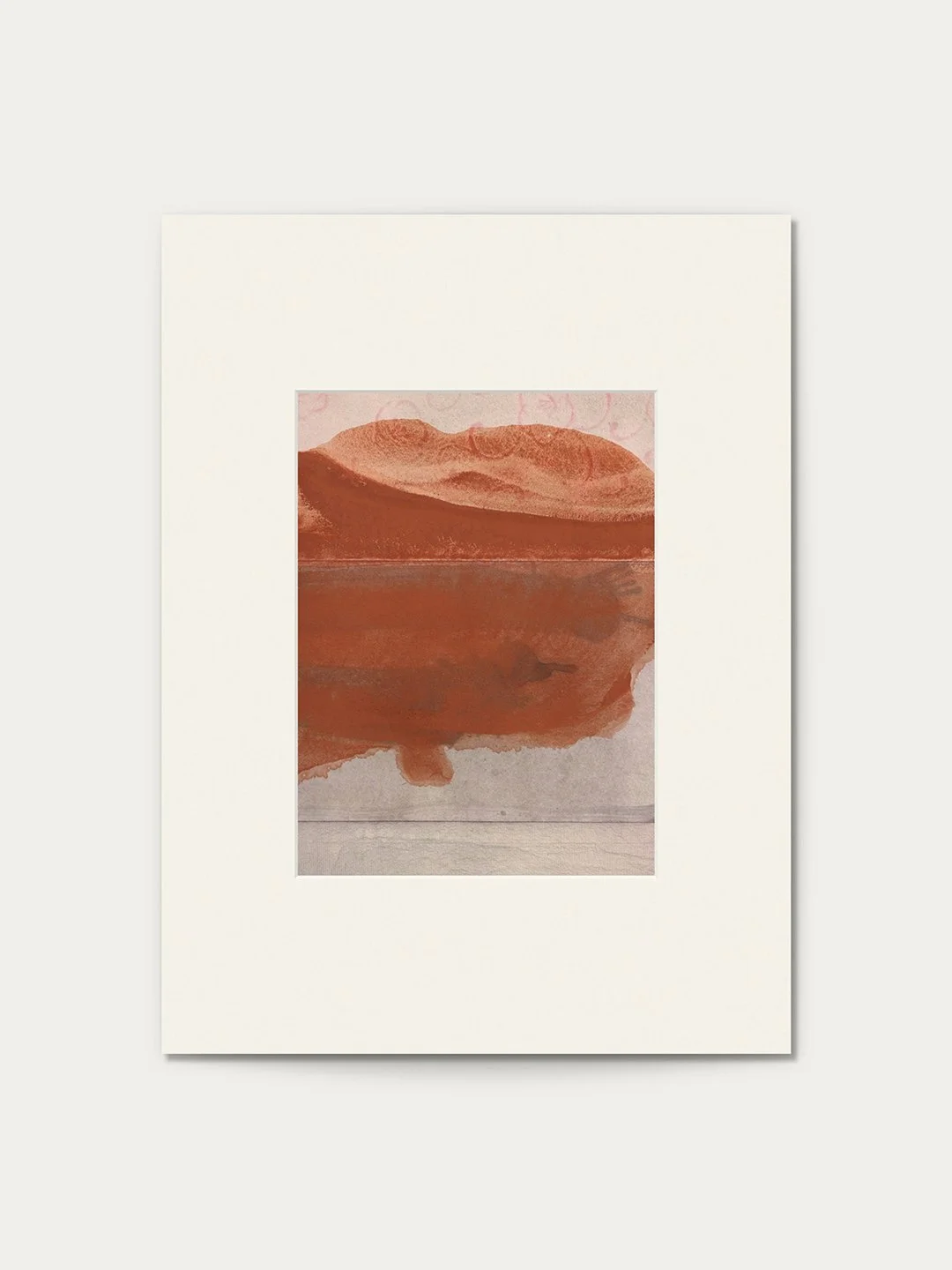 Rusty Memory | Fragmentation N&deg;70 &mdash; my latest addition to the series, created from reclaimed Washi and Chiyogami paper, combined with Sumi ink and burnt iron oxide pigments.
&mdash;
These memory pieces work best presented in a mat &mdash; I