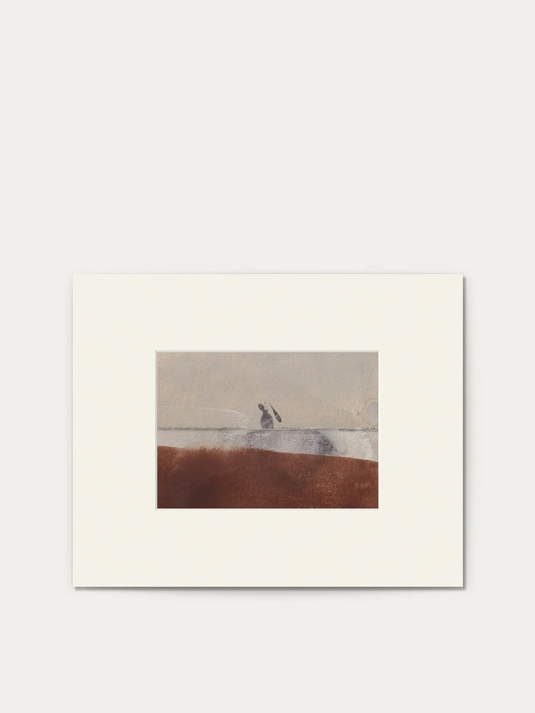 auf der Mauer &hellip; | Fragmentation N&deg;71 &mdash; another small Memory piece
&mdash;
Sumi ink, Nikawa and mineral pigments (Caput Mortuum / Hematite) on reclaimed Washi papers, mounted on Fabriano Artistico
&mdash;
18 &times; 13 cm / 30 &times;