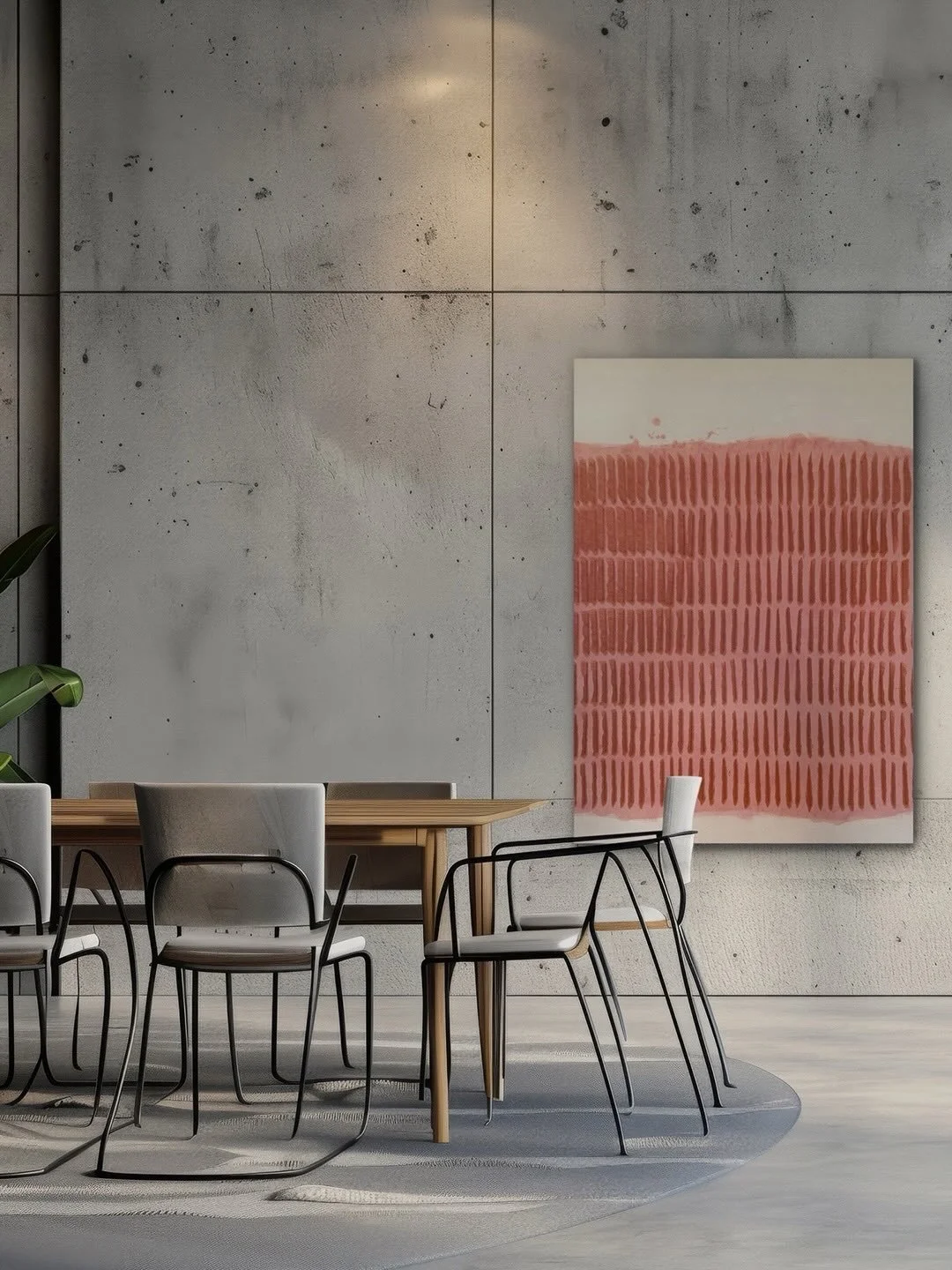 Desert Dawn | Breath Meditation N&deg;65 &mdash; Mineral pigments (Moroccan red ochre and Cinnabar) on natural Awagami Kozo, mounted on wood panel. 
&mdash;