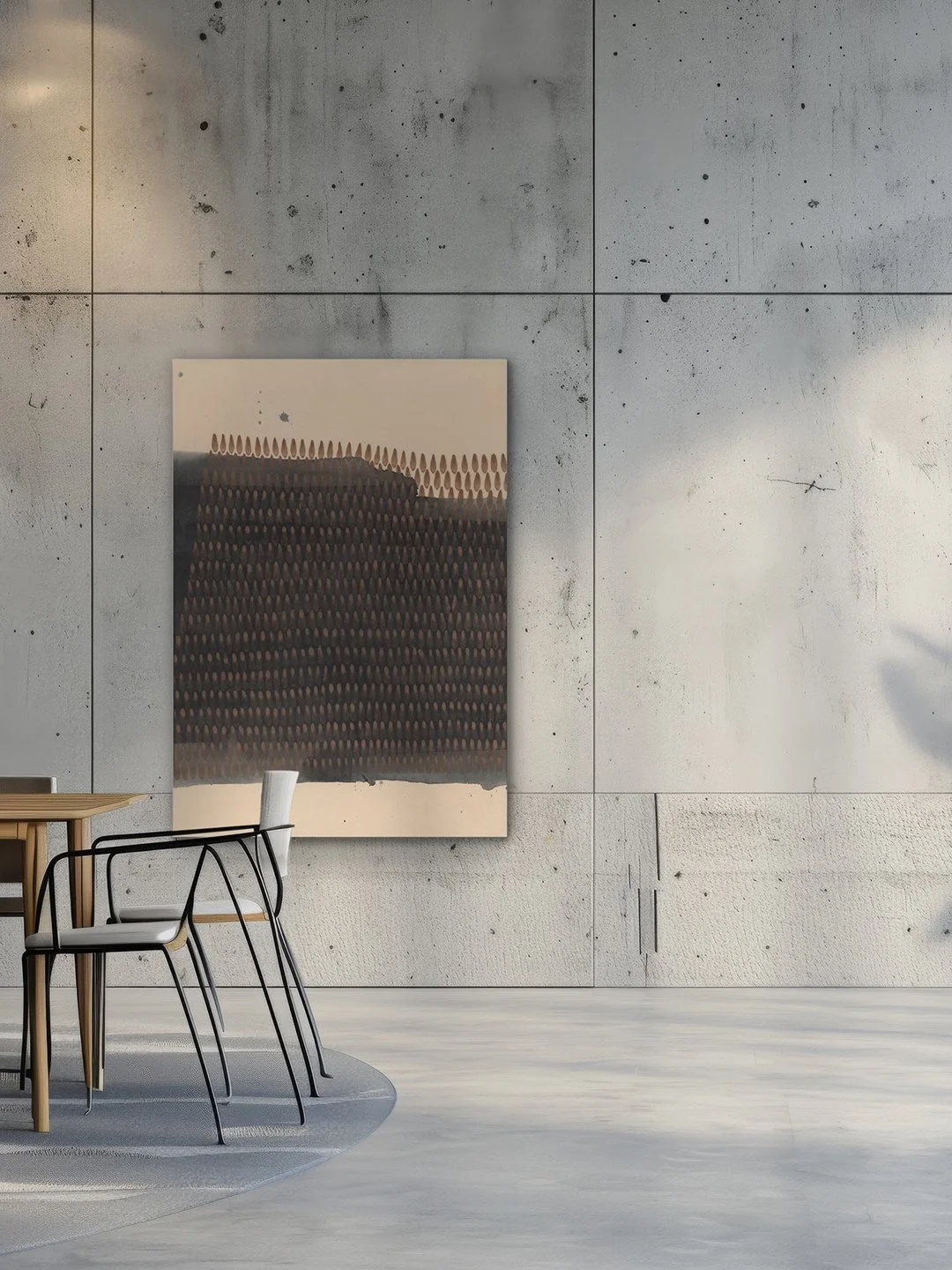 It Is What It Is | Breath Meditation N&deg;73
&mdash;
It all started with a delicate, circular Breath Meditation painting (resembling a tree disk), which I furiously overpainted with Sumi when I received the message that the work would not be accepte