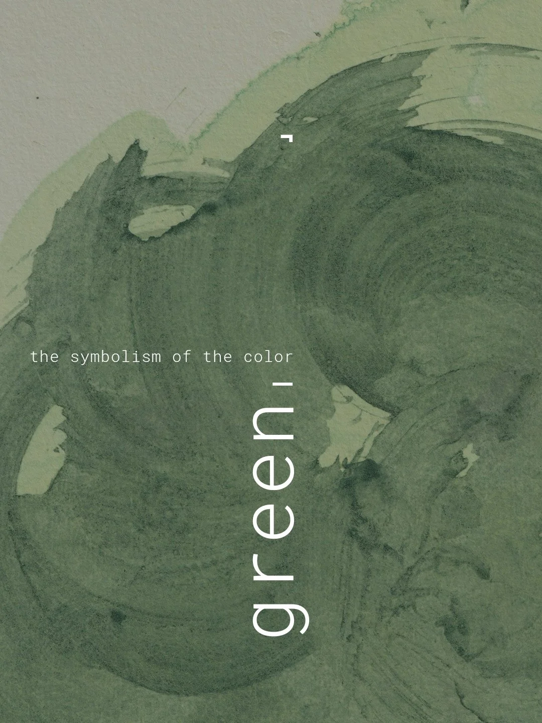 Green is a calming, vital, and refreshing color. It is closely associated with nature, life, youth, hope, and freedom &mdash; but also, quite paradoxically, with poison, envy, and decay.
&mdash;
A new article on the symbolism of this fascinating and 