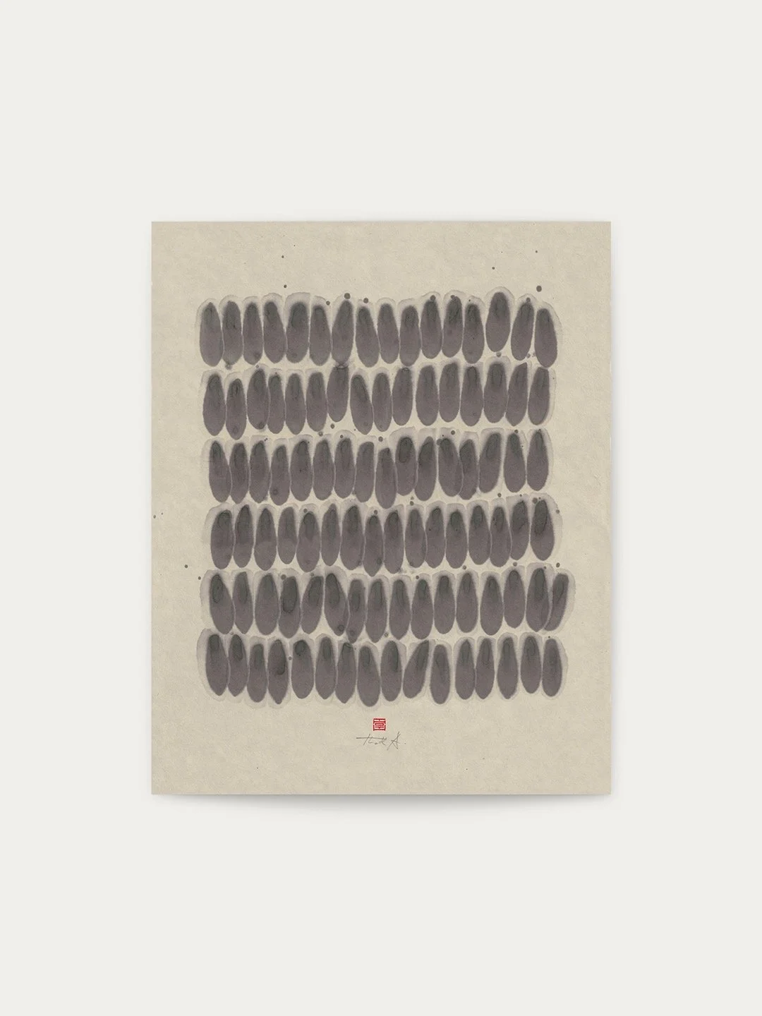 After spatulas, pipettes, and wooden sticks, I eventually arrived at the most obvious tool to create Breath Meditation pieces: the brush.
&mdash;
It's curious &mdash; I experimented with unconventional instruments before returning to this simplest ma