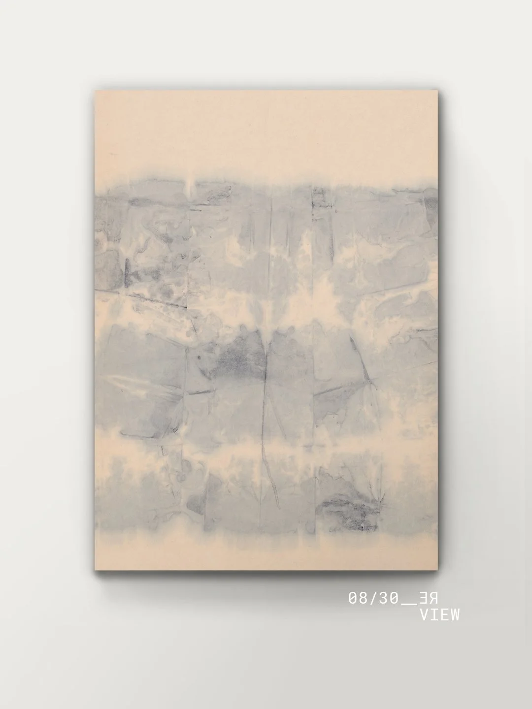 08/30_Silent Strata
&mdash;
Among the Contemplation series, I developed a body of works I call Unfoldings &mdash; inspired by Origami, Shibori, and the concept of the Rorschach Test. I fold paper, apply ink and pigments, then unfold to reveal what em