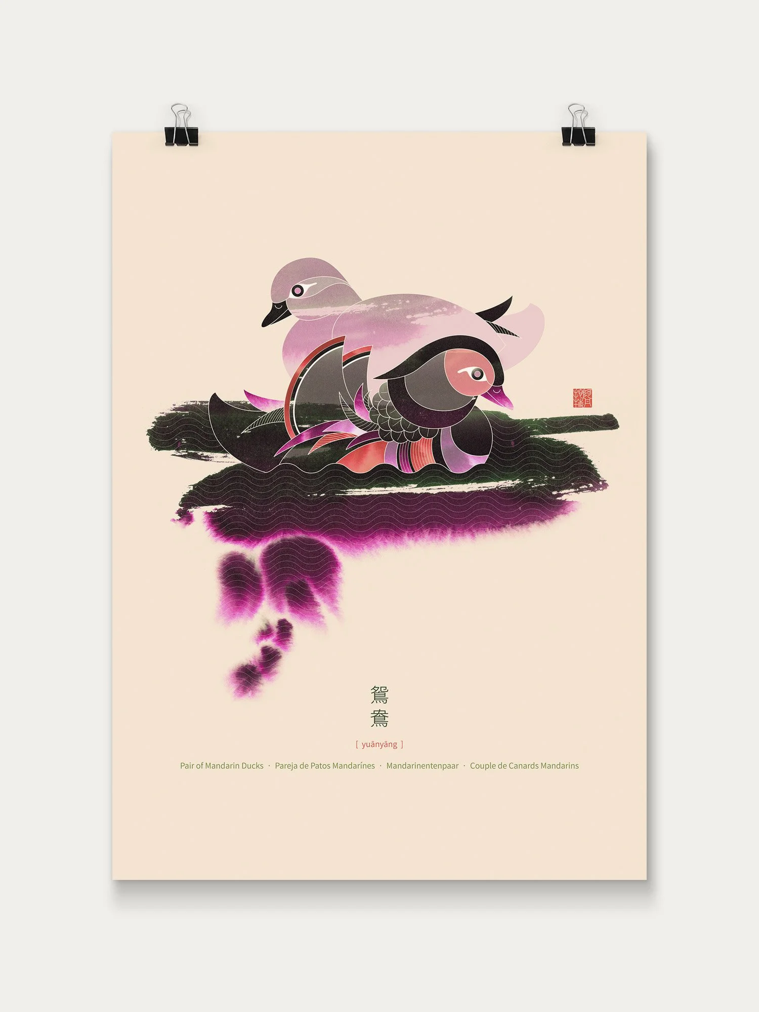 Pair of Mandarin Ducks