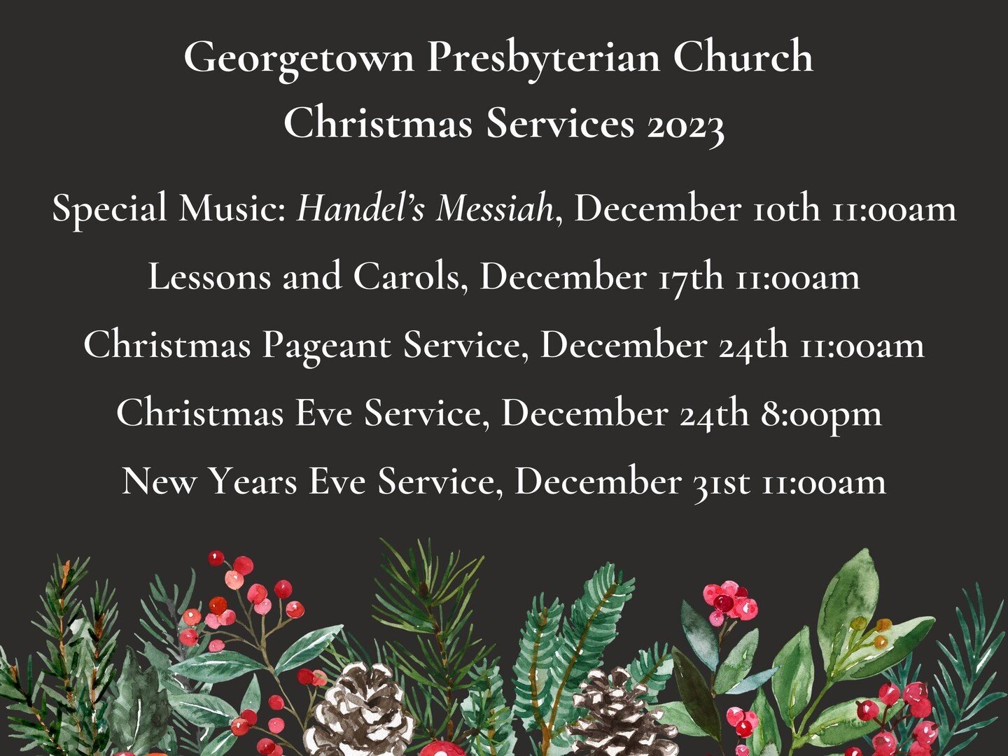 Join us this Advent Season at GPC!