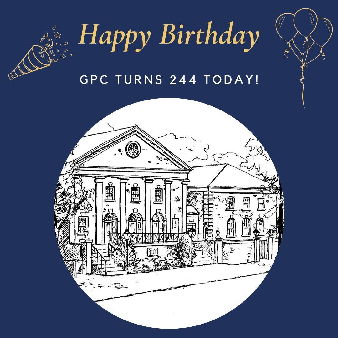 Today is GPC's 244th Birthday! #gtownpres