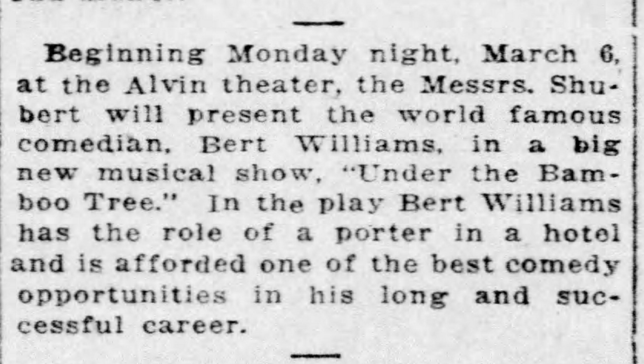 (Ep 4-18) 1922-02-28 Pittsburgh_Press_Blurb for Under the Bamboo Tree.jpg